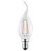 E14 2W, Lampada Colpo Di Vento Bt35 A Filamento Led, Luce Calda 2700K, 180 Lumen - Foto miniatura 3